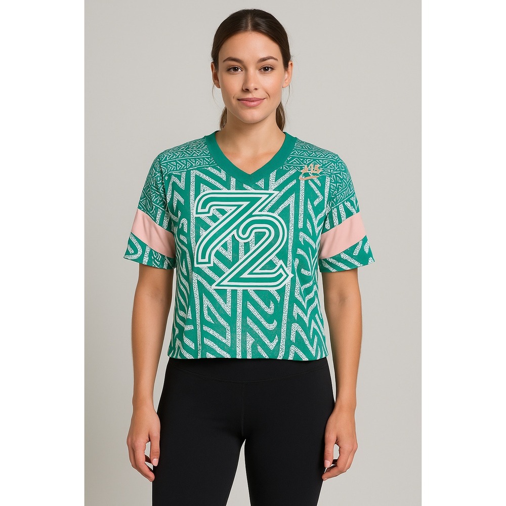 Nike Womens XL Green Kinetic Green Dade County Football Jersey Top CD3477 348